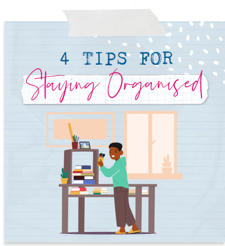 Webinar Icon - 4 tips for staying organised